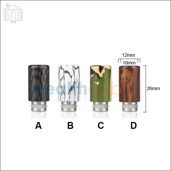 Colorful Painted Aluminum Wide Bore 510 Drip Tip